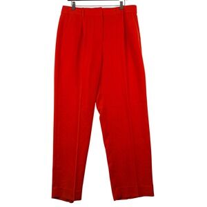 J.Crew 12 Essential Pant Bright City Crepe Pleated High Rise Straight Leg NWT